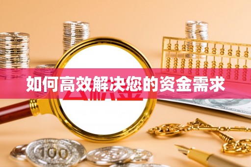 大雅如何高效解决您的资金需求